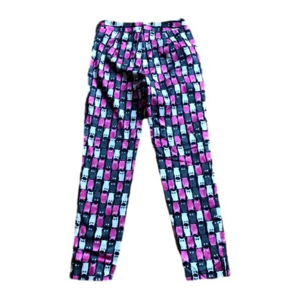 Milly of New York Owl Print High Rise Pants ~ NEW Condition - Picture 4 of 10